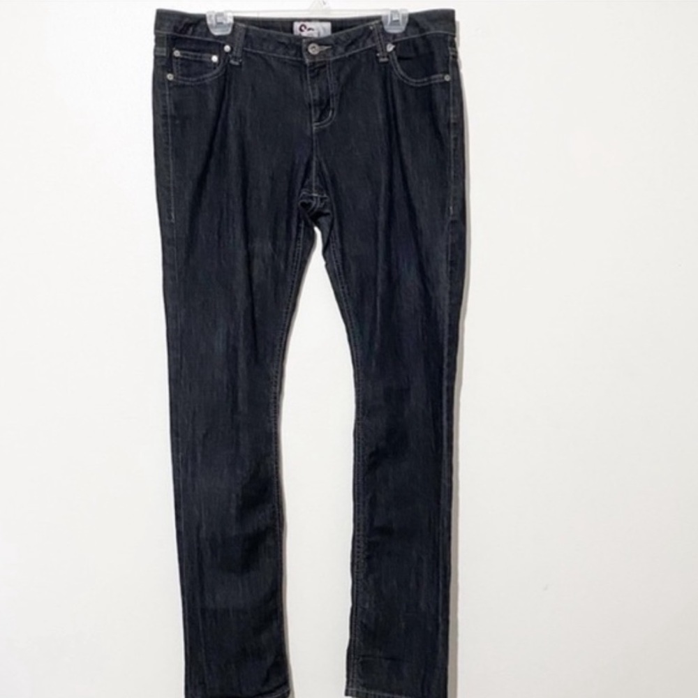 SO black denim skinny jeans size 15